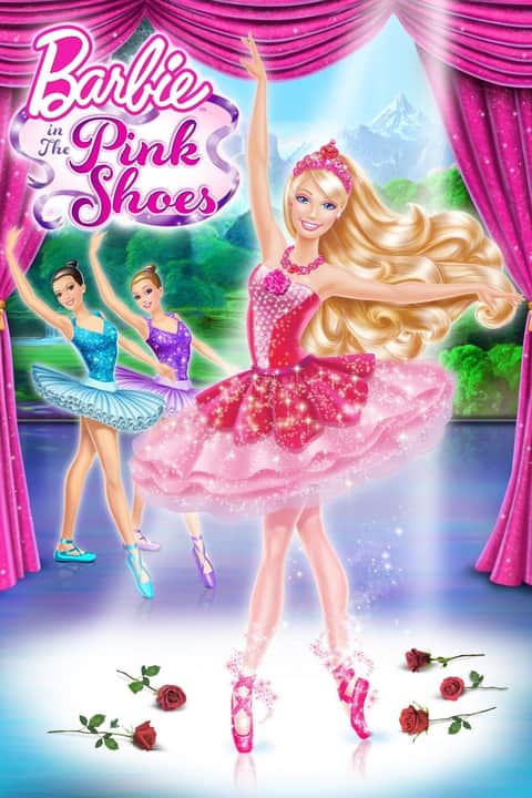 Barbie în pantofii roz de balerină